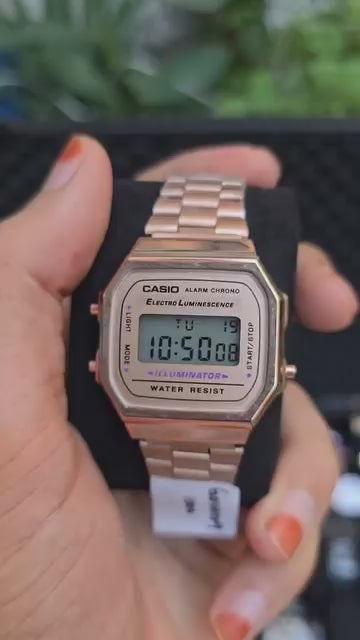 ⌚ Vintage Digital Gold Watch — Timeless Style, Modern Attitude