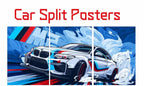 Set of 6 racing car wallpaper stickers for asthetic room