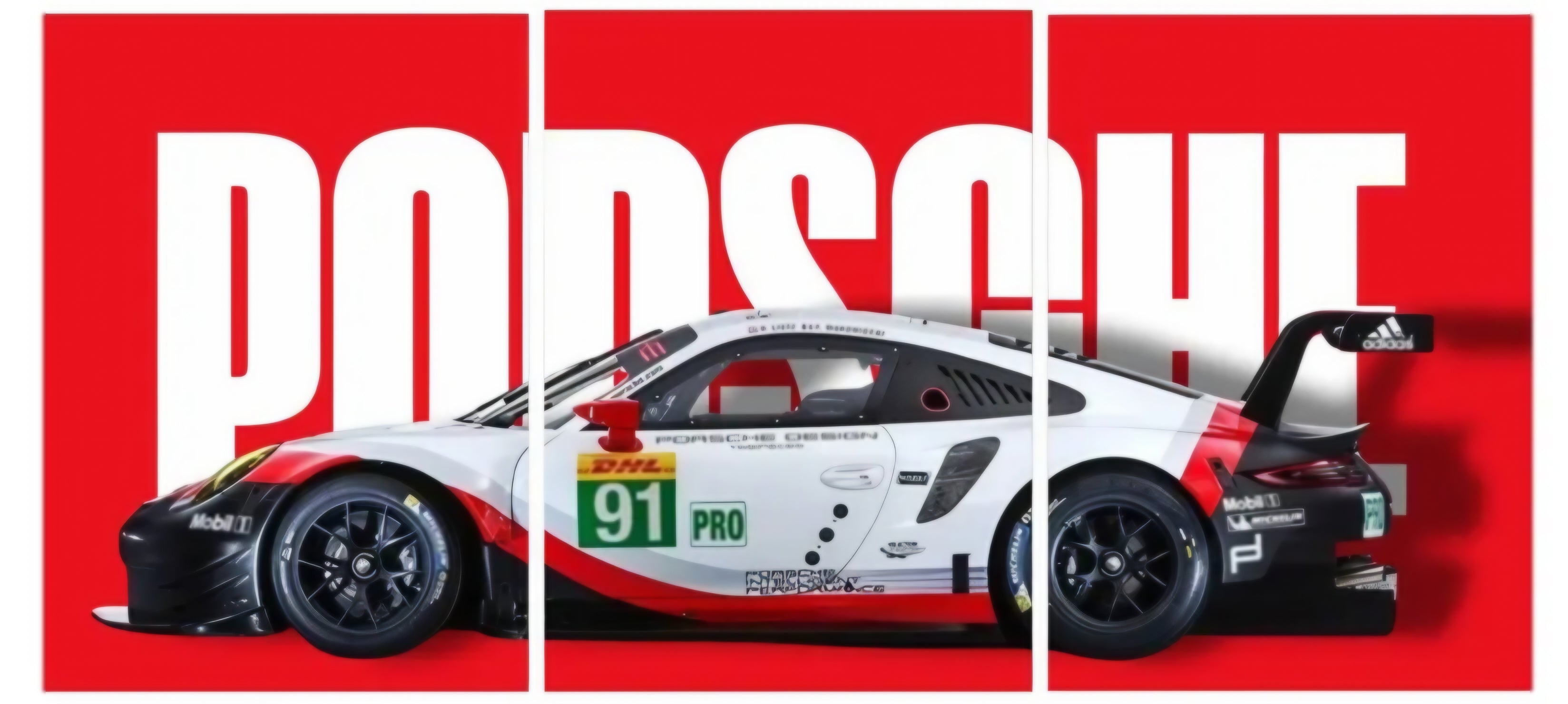 Set of 6 racing car wallpaper stickers for asthetic room